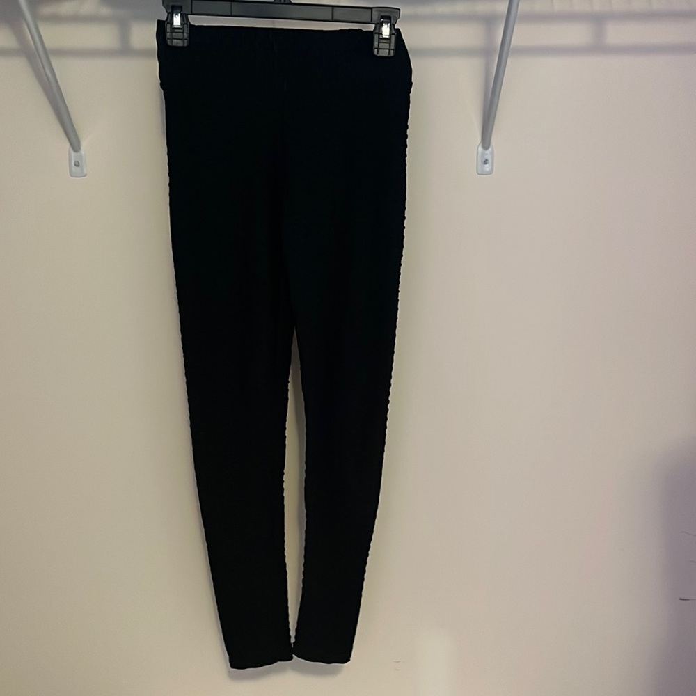 All black scale pants